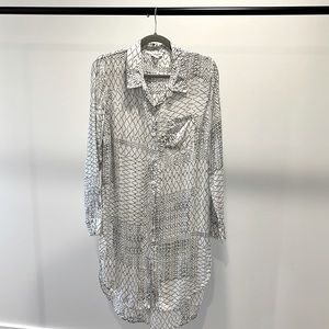 Splendid long button up shirt